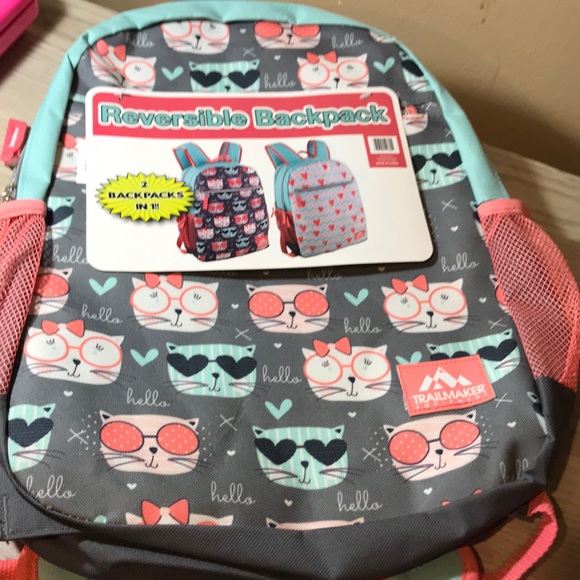 Trailmaker Equipment Other - Reversible Backpack - Kitty - Heart